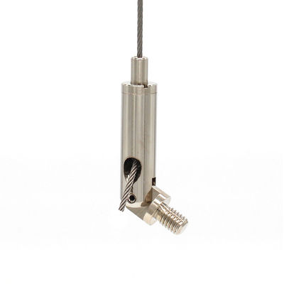 Adjustable Wire Rope Fastener 180 Degree Customized Swivel Cable Grippers For Light Hanging
