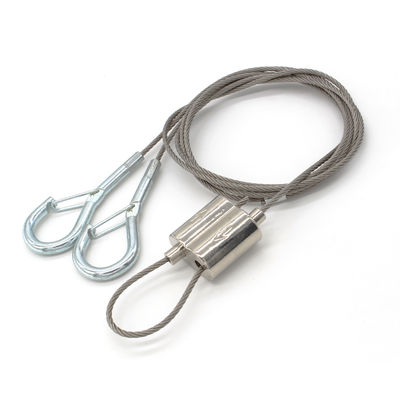 Customizable Looping Gripper Wire Rope Hanging Kit For LED Panel Lights