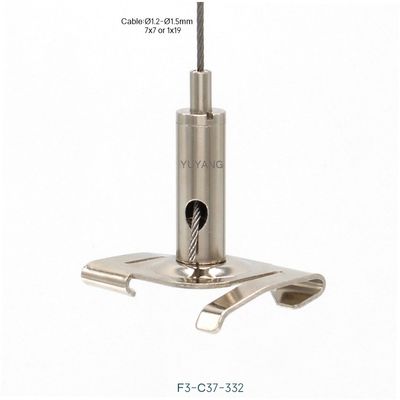 Customized T Bar Attachment Clip For Suspended Grid Track Lighting F3-332