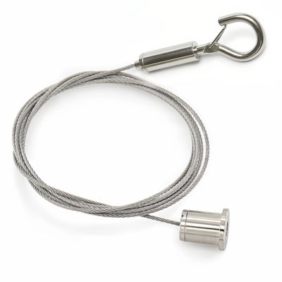 Ceiling Mounting LED Panel Suspension Kit 1.5mm Stainless Steel Wire Rope Adjustable Hanging System