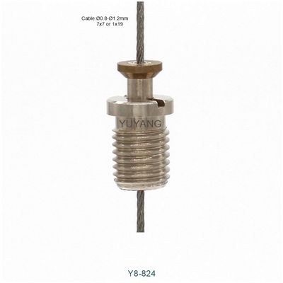 M8 Thread Brass Cable Gripper Nickel Plating Easy Integration Customization