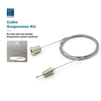 Customized Lighting Fixtures Cable Suspension Kit Lights Adjustable Cable Gripper Steel Wire Ceiling Hanging Kit