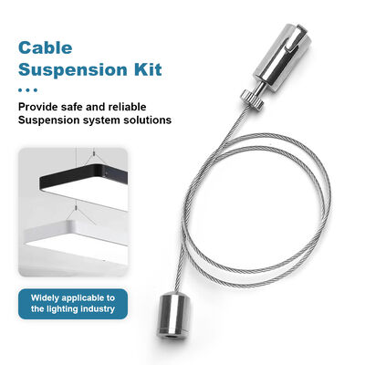 LED Panel Light Cable Suspension Kit Light Fixture Suspension Cable Gripper High Quality Steel Cable Hanging Wire Kit