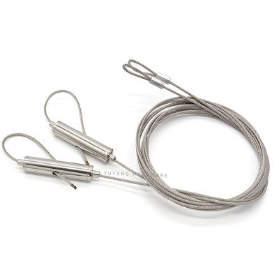 Stainless Steel Wire with Adjuster Aircraft Looping Cable Lock Hanging Kit Loop Cable Safety Cable Grip Lock Wire Suspension Kit