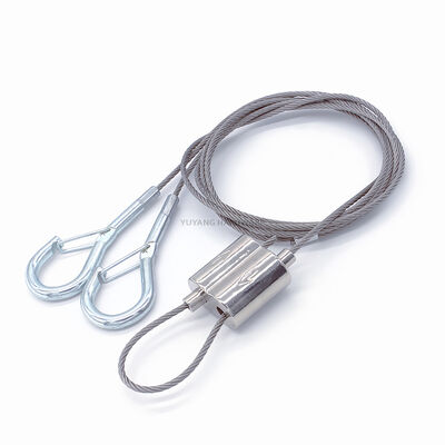 Customized Indoor Hanging System Adjustable Load-bearing Cable Suspension Kit Featuring Wire Rope Looping Gripper Cable Clips