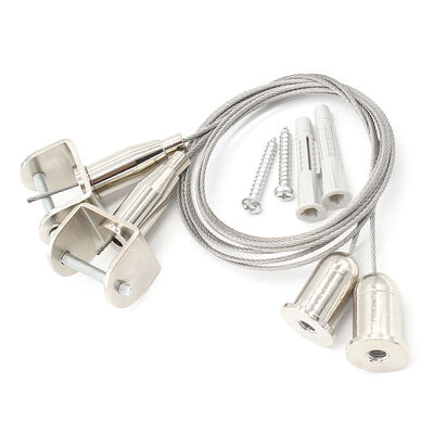 High Quality Metal Picture Hanging Kit Ceiling Display Kit Wire Rope Clip Hanging System