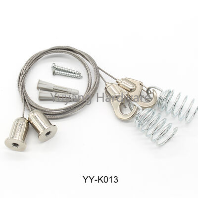 YUYANG Copper & Brass Wire Rope Clip Hanging Kit with Strong Tensile Strength and Hook for Hanging System