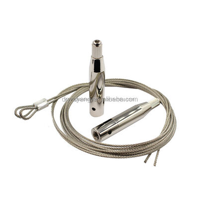 OEM Custom Luminaire Lighting Kit Acoustic Suspension with Brass Wire Cable Mounting and Hanging Stainless Steel