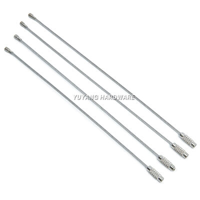 Most Popular Stainless Steel Luggage Loops Key Chains Wire 1.5mm 10/15/20cm Stainless Steel Keychain Tag