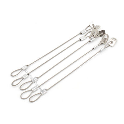 Factory 304 Stainless Steel Wire Rope Assembly AISI Welding Cutting Bending Waterproof Rust-proof Durable Hanging Steel Rope