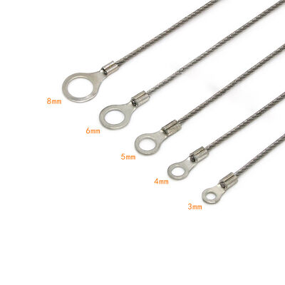Custom Various Designs Key Ring Stainless Steel Wire Rope Sling for Led Lights Accessories