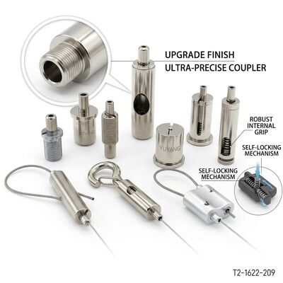 OEM Customizable Zinc Alloy Cable Gripper Bulk 100 Pack Contractor Kit Adjustable Wire Rope Clamp Universal Suspension