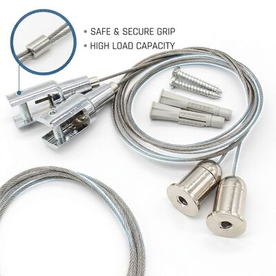 Exhibition Hanging Cable Gripper Kit 120kg Aluminum Alloy Steel Portable Trade Show Booth Suspension Set
