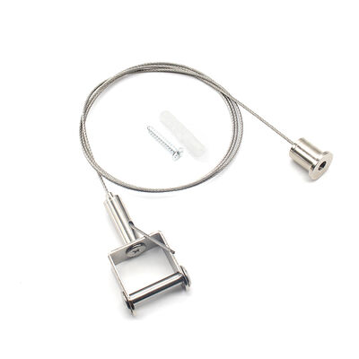 Adjustable Brass Hook Cable Gripper for 1/16 Inch Wire Rope with Solid Brass Construction and Threaded Barrel Adjustment