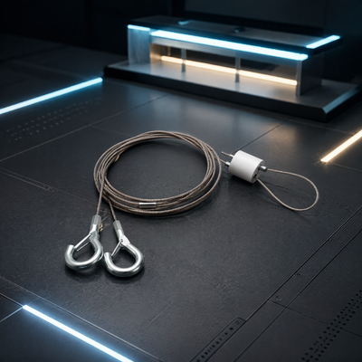 Looping Wire Gripper for Ceiling Suspension Cable Gripper for Linear and Pendant Lighting