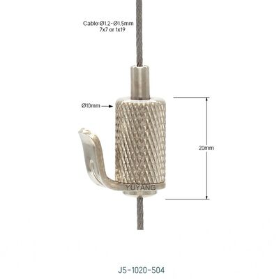 Mini Compact Brass Hook Gripper Custom Color Finish Showroom Hanging Hardware for Retail Display Racks