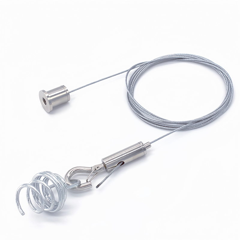 Overhead Spring Cable Support Steel Cable Suspension Kits Ceiling Wire Hanging Kit With Spring For ...