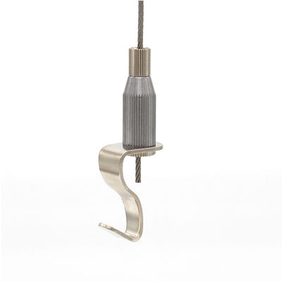 Customize Hanging Aircraft Adjustable Steel Cable Gripper With Snap Hook
