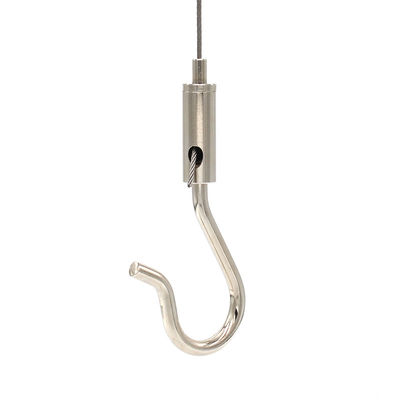 Brass Hook Grippers Wide Arc Brass Hanging 9*74mm Side Exit Gripper J5-506