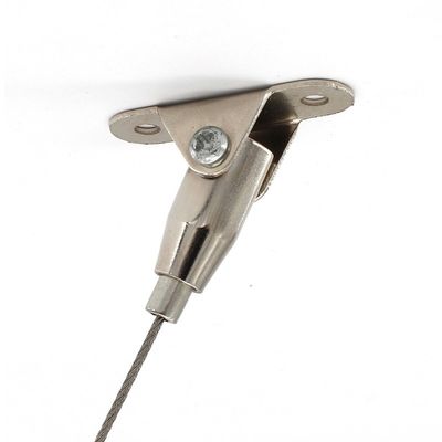 Adjustable Wire Rope Fastener 180 Degree Customized Swivel Cable Grippers For Light Hanging