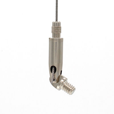 Adjustable Wire Rope Fastener 180 Degree Customized Swivel Cable Grippers For Light Hanging