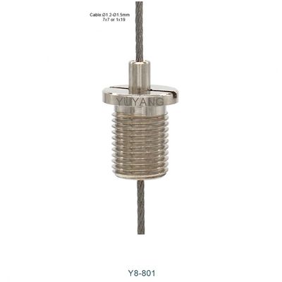 Ajustable Length Suspension Cable Gripper Space Saving Bottom Exit Grippers Y8-801 For Hanging System