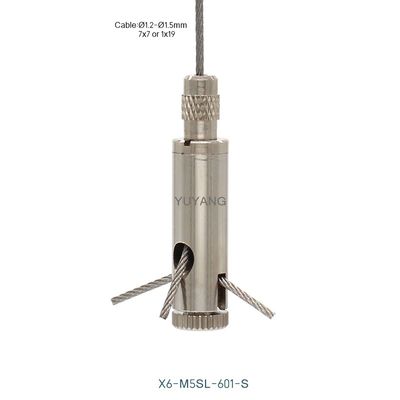 Adjustable Length Brass Cable Gripper Cross Cable Grippers For Panel Lighting And LED Grids