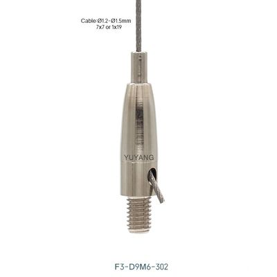 High Accuracy Side Exit Cable Gripper Wire Cable Grippers Anti Corrosion For Hanging Lights F3-302