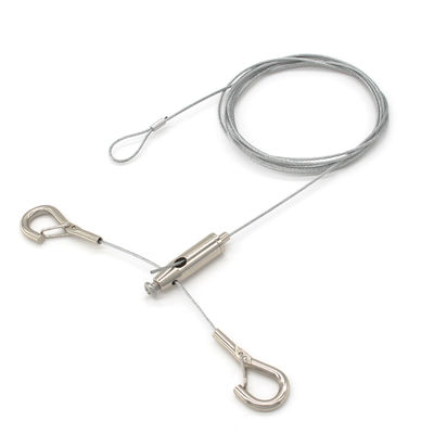 Adjustable Cross Cable Suspension Kit With Hook LED Light Picture Wire Suspension Kit