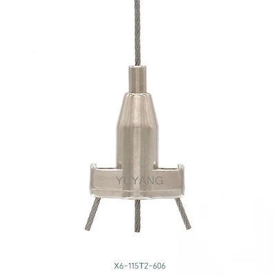 Bifurcated Brass Cable Gripper Customizing With Steel Hanging Wire