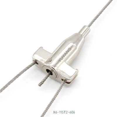 Bifurcated Brass Cable Gripper Customizing With Steel Hanging Wire