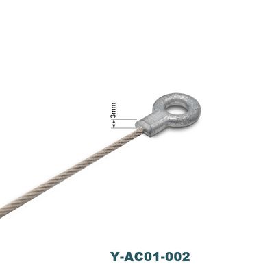 Eye Bolt Aluminum Rope Lifting Slings Cut Resistance Customizable For Acoustic Panel