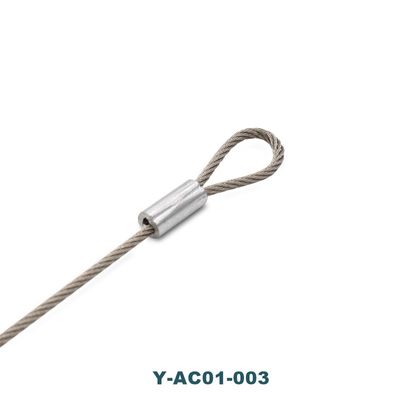 1.5mm Wire Rope Sling With Ferrule And Loop Customized Steel Cable With Loops
