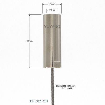 1/4-20 Thread Cable Gripper Ceiling Mount Multifunctional 180kg Load Capacity For Hanging Lights