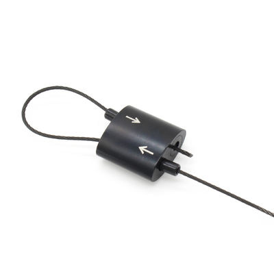 Black Steel Cable Gripper Adjustable Length Two Way Looping Cable Grippers