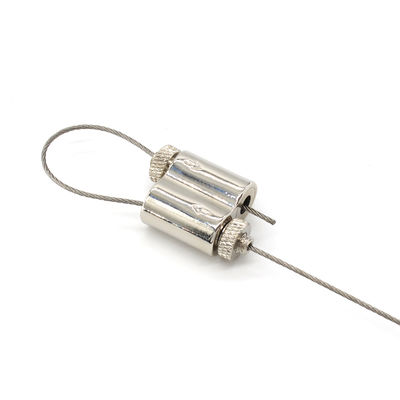 Locked Screws Cable Looping Gripper With Mesh Design Nickel Plated 1.5 Mm Wire Rope