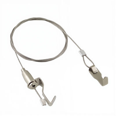 Easy Install Cable Display System Stainless Steel Picture Hanging Wire Kit 1mm Diameter