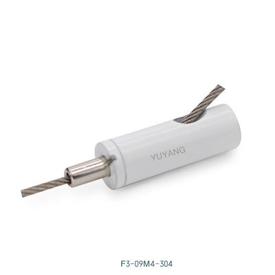 M4 White Coated Side Exit Gripper 9mm Diameter 1.2mm Applicable For Hanging Track