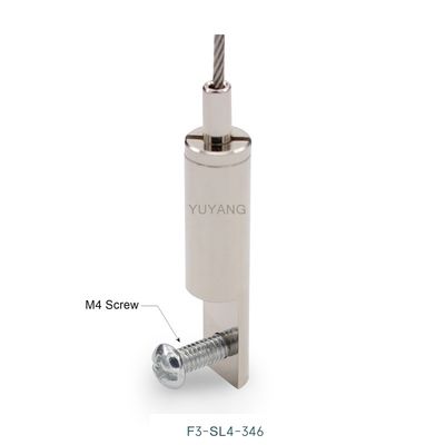 M4 Screw Single Sided Suspension Cable Gripper Fork Gripper For Hanging Sign And Panel