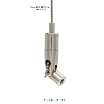 M4 Internal Thread Wire Cable Gripper 180 Degree Movable Joint Gripper F3-343
