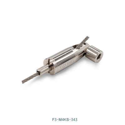 M4 Internal Thread Wire Cable Gripper 180 Degree Movable Joint Gripper F3-343