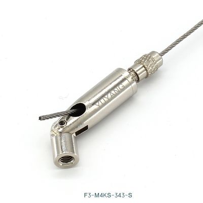 M4 Internal Thread Wire Rope Gripper 180 Degree For Spotlights F3-M4KS-343-S