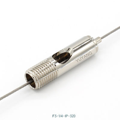 1/4 - 18IPS Wire Rope Grippers Power Feed Grippers Customize Connection For Hanging Lamps