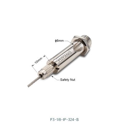 Straight Knurling Power Feed Cable Gripper 8*40mm Connection For Lights Hanging System F3-324-S