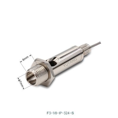 Straight Knurling Power Feed Cable Gripper 8*40mm Connection For Lights Hanging System F3-324-S