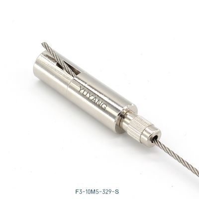 Adjustable Side Exit Cable Gripper 2mm Stainless Steel Cable M4 Thread for Pendant Lighting Suspension
