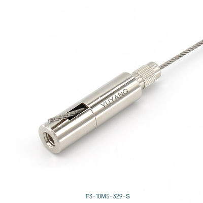 M5 Internal Griplock Cable Gripper 10mm Diameter With Straight Knurled Safety Nut F3-329-S