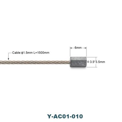 High Security Wire Rope Cable Assemblies With Square End For Lifting