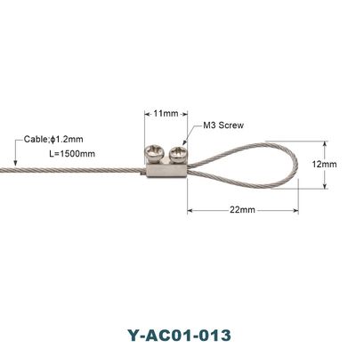 1.2mm Flexible Wire Rope Loop Customized Steel Cable With Loops Corrosion Resistance