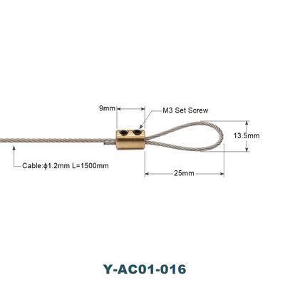 1.2mm Diameter Wire Rope Sling Hole Screw Clamp Loop End Wire Lifting Slings